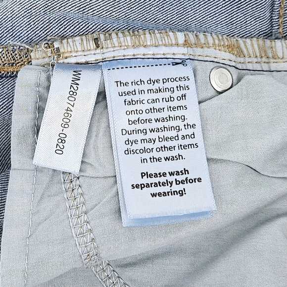 Wonder Nation Girl's Blue Denim Cuffed Jean Shorts size 18 - Picture 8 of 10